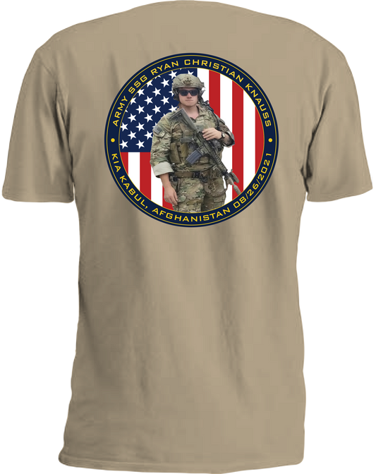 Army SSG Ryan Christian Knauss Challenge Coin T-Shirt